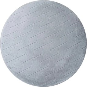 Koberec RABBIT 3D strieborný kruh