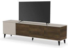 Televízny stolík Random-2 III, orech / krémová
