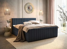 XXXLutz AMERICKÁ POSTEĽ, 140/200 cm, antracitová Boxxx - Online Only spálne - 002444002513