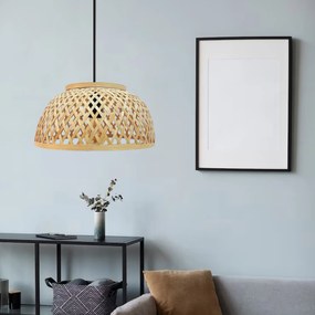 Toolight Toolight, stropné závesné svietidlo 1xE27 APP1628-1CP, prírodná hnedá-čierna, OSW-03613