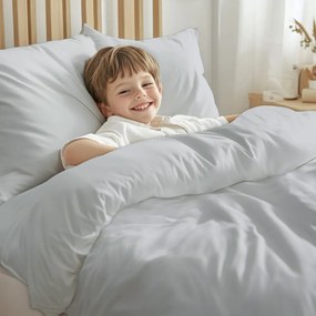 Detské bavlnené posteľné obliečky do postieľky Moni MO-067 Holubia sivá Do postieľky 90x140 a 40x60 cm