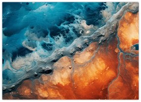 Obraz - Voda a oheň (70x50 cm)