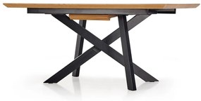 Jídelní rozkládací stůl Talo 160/200 cm dub craft zlatý/černý