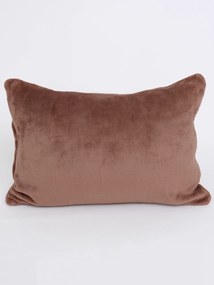 Obliečka na vankúš mikroplyš 40 × 60 cm – Laura mocha mousse