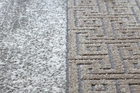 Moderný koberec NOBLE  1512 67 vzor rámu, Grécky vintage, krémovo/ béžový