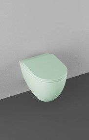 Isvea Isvea, INFINITY závesná WC misa, Rimless, 36,5x53cm, zelena mint, 10NF02004-2T
