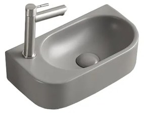 Mexen Viera, umývadlo na dosku 40x21x12 cm, pravé, svetlá šedá matná, 21274061R