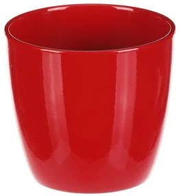 Keramický obal na kvety Terakota, pr. 12 cm, červená