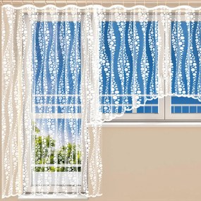 Hotová žakárová záclona HARMONY - balkónový komplet