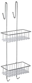 Závesná kúpeľňová dvojposchodová polička Wenko Caddy Alto