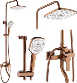 Rea Argus, sprchový set s vaňovou výlevkou, medená matná, REA-P3001