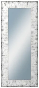 DANTIK - Zrkadlo v rámu, rozmer s rámom 60x140 cm z lišty SAUDEK biela čierne čiary (2512)
