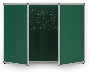Roztváracia zelená keramická tabuľa pre popis kriedou, magnetická, 3600 x 1200 mm