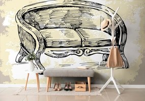 Tapeta luxusné vintage kreslo - 150x100