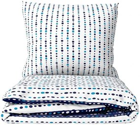 Flanelové posteľné obliečky Ľadové bodky - 70x90 cm + 140x200 cm