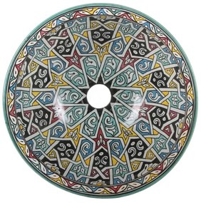 Orientálne ručne maľované umývadlo FES 121
