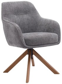 Sivé čalúnené jedálenské kreslá v súprave 2 ks Avola – Unique Furniture