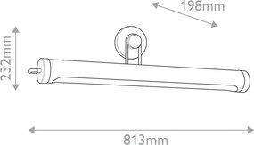 XXXLutz NÁSTENNÉ SVIETIDLO, 23,2/81,3/19,8 cm Elstead Lighting - Online Only bytové doplnky - 009093030115