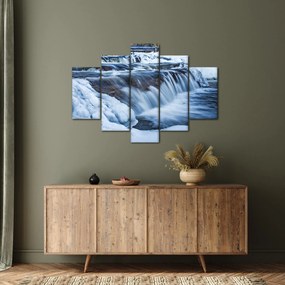 Obraz rieky v zime (150x105 cm)