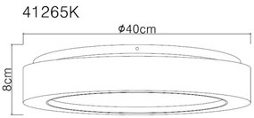 Globo 41265K - LED Stropné svietidlo LIAMI LED/24W/230V pr. 40 cm 4000K biela
