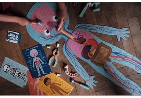 Janod - Detské vzdelávacie puzzle 225 ks ľudské telo