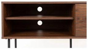 Hnedý TV stolík v dekore orecha 120x50x40 cm Stripes – White Label