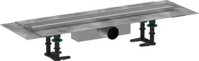 Hansgrohe RainDrain Compact, úplná sada sprchového žľabu 800 pre štandardnú inštaláciu, kartáčovaná nerezová oceľ, HAN-56178800