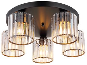 Toolight Toolight, stropné svietidlo 5xE27, EBT023-5C, čierna, OSW-01223