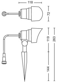 Philips - LED Vonkajšie bodové svietidlo GARDENLINK LED/24W/230V 2700K IP44