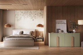 Nočný stolík Amilio 50 cm - eukalyptus / dub baltic dune / dub prírodný