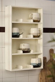 Ib Laursen Nástenná polica 12 Rooms White Recycled Wood