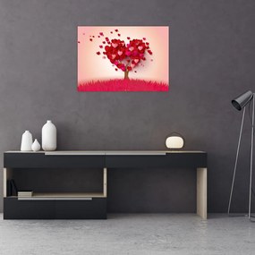Obraz srdcového stromu (70x50 cm)