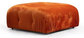 Oranžový zamatový taburet Bubble – Artie