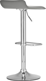 Barová stolička Dyn - podnož chróm - Sivá