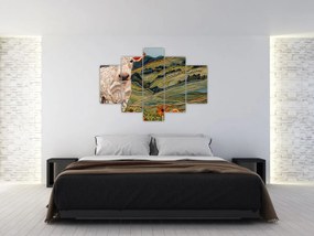 Obraz - Imitácia pleteného motívu (150x105 cm)