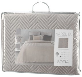 PREHOZ NA POSTEĽ SOFIA 200X220 CM BÉŽOVÝ