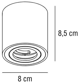 Nordlux - Bodové svietidlo SABONIS 1xGU10/40W/230V biela