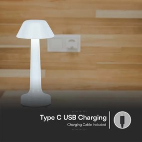 LED Stmievateľná nabíjacia stolná lampa LED/1W/5V 3000-6000K biela