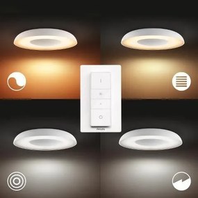 PHILIPS HUE Prisadené stropné LED inteligentné osvetlenie HUE STILL s vypínačom, 22,5 W, teplá biela-studená bie