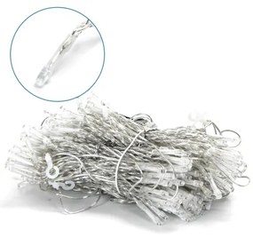 Aigostar - LED vonkajšia vianočná svetelná reťaz 200xLED/8 funkcií 5x2m IP44 studená biela