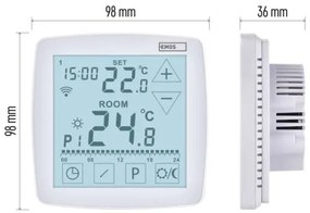 Bezdrôtový digitálny termostat GoSmart 230V/16A Wi-Fi Tuya
