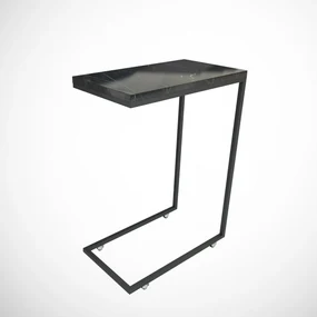 Rozkladací stôl Callen Black Marble