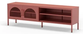 TV stolík v tehlovej farbe 160x50 cm Diora – Marckeric