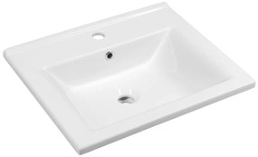 Aqualine Aqualine, ZUNO 55 keramické umývadlo nábytkové 55x45cm, biela, 9055