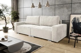 Rozkladacia pohovka Anafi, svetlo - krémová látka