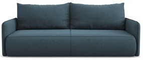 Modrá rozkladacia/s úložným priestorom pohovka 216 cm Nanea – Makamii