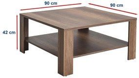 Konferenčný stolík Salome 3 (orech) . Vlastná spoľahlivá doprava až k Vám domov. 1109371