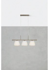 Markslöjd 108975 - Závesné svietidlo na lanku OXFORD 3xE14/40W/230V mosadz/biela