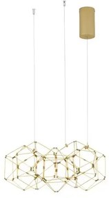 LED luster Nebula 49 zlatá