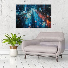 Obraz - Veľkomesto, olejomaľba (90x60 cm)